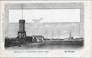 Iconographie - Saint-Privat - Denkmal des preussichen garde-corps