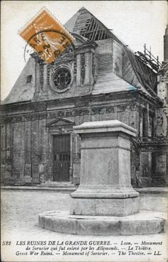 Iconographie - Monument de Serurier qui fut enlevé par les Allemands