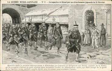 Iconographie - La guerre russo-japonaise - Occupation de Séoul