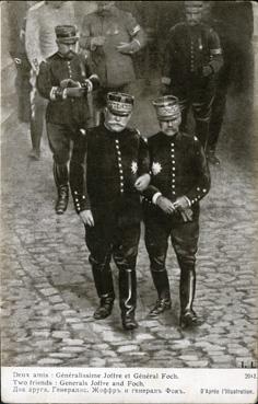 Iconographie - Deux amis - Généralisime Joffre et général Foch