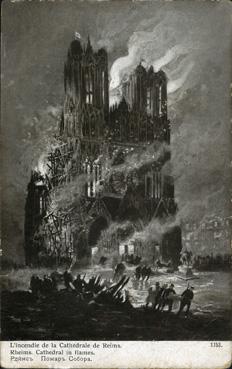 Iconographie - L'incendie de la cathédrale