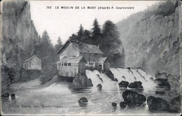 iconographie - Le moulin de la Mort (d'après Courvoisier)