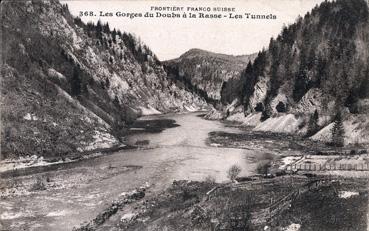 Iconographie - Les gorges du Doubs à la Rasse - Les tunnels