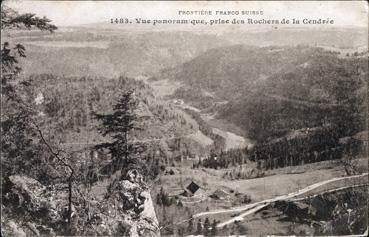 Iconographie - Vue panoramique prise des rochers de la Cendrée