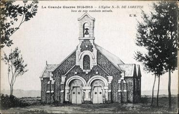 Iconographie - L'église Notre-Dame de Lorette lieu des combats actuels