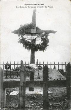 Iconographie - Croix des Carmes au cimetière de Pétand