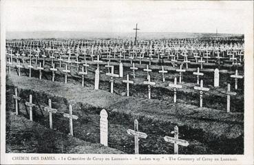 Iconographie - Chemin des Dames - Le cimetière de Cerny en Laonnois