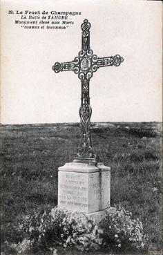 Iconographie - La butte de Tahure - Monument élevé aux morts connus et inconnus