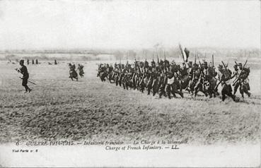 Iconographie - Infanterie française - La charge à la baïonette