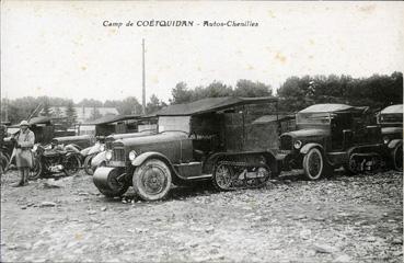 Iconographie - Camp de Coëtquidan - Autos-chenilles