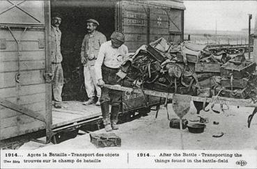 Iconographie - Après la bataille - Transport des objets trouvés sur le champ de bataille