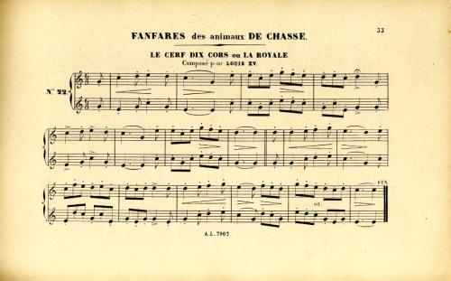 Partition - Fanfares des animaux de chasse-Royale (La ) ou Cerf Dix Cors( Le) -22