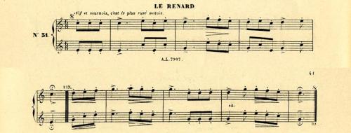 Partition - Renard (Le) 1sur2 - 31