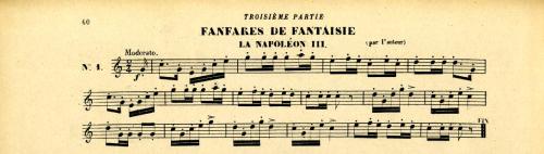 Partition - Troisième partie - Fanfares de fantaisies - Napoléon III (La) - 1