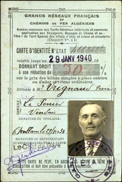 Iconographie - Carte SNCF de Pierre Vrignaud