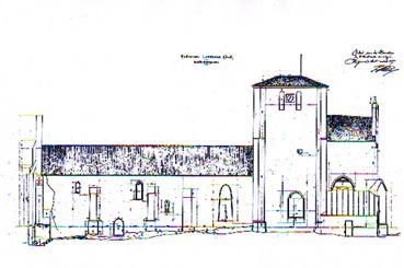Iconographie - Plan de l'ancienne église détruite vers 1890