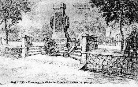 Iconographie - Monument à la Gloire des Enfants de Nalliers (1914-1919)