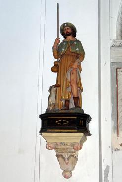 Iconographie - Statue de Saint-Roch dans l'église de l'Assomption