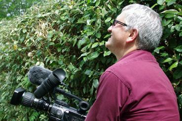 Iconographie - Jean-Luc Clerjeaud en tournage à Saint-Lyphard en Brière pour le centre Beautour