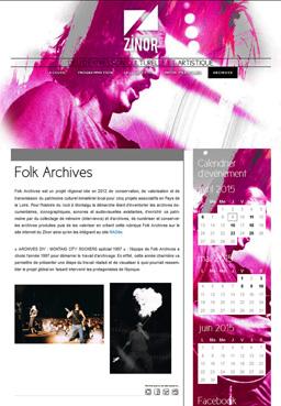 Iconographie - Ecran du Zinor - Folk Archives