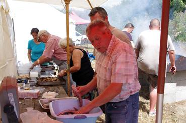 Iconographie - Fête des pêcheurs à Passay - Les grillades