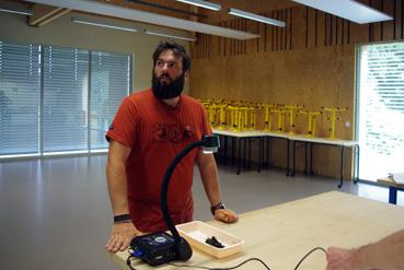 Iconographie - Samuel Poupin, animateur pédagogique au centre Beautour