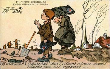 Iconographie - En Alsace reconquise - Enfants d'Alsace et de Lorraine