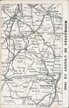 Iconographie - Manoeuvres de l'Ouest en 1905