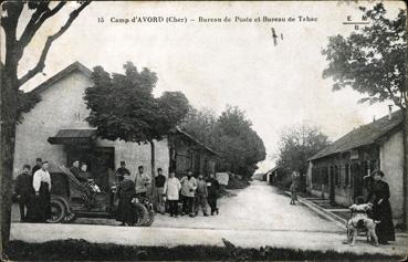 Iconographie - Camp d'Avord - Bureau de Poste et bureau de tabac