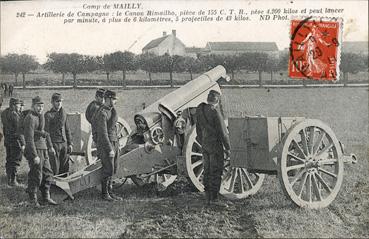 Iconographie - Camp de Mailly - Artillerie de Campagne