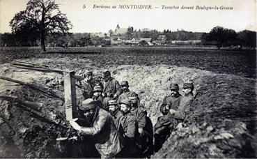 Iconographie - Tranchée devant Boulogne-la-Grasse