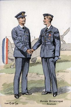 Iconographie - Armée Britannique - Aviateurs