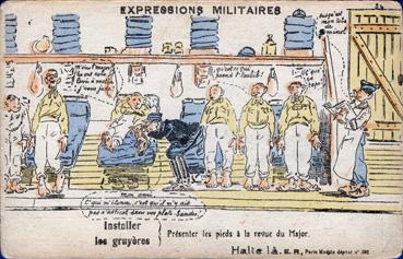 Iconographie - Expressions militaires - Installer les gruyères
