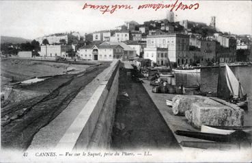 Iconographie - Vue sur le Suquet, prise du phare