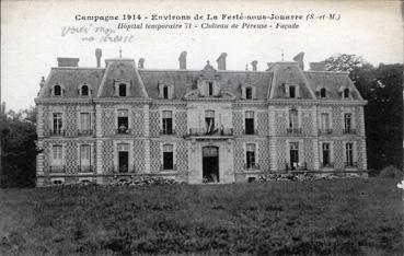 Iconographie - Hôpital temporaire No 71 - Château de Pérreuse - Façade