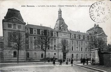 Iconographie - Le Lycée, vue de face - Hôpital militaire No 1