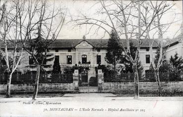 Iconographie - L'école Normale - Hôpital auxilliaire No 105