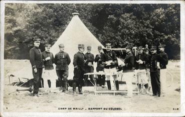 Iconographie - Camp de Mailly - Rapport du colonel