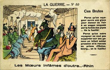 Iconographie - La Guerre No 10 - Les moeurs infâmes d'outre-Rhin