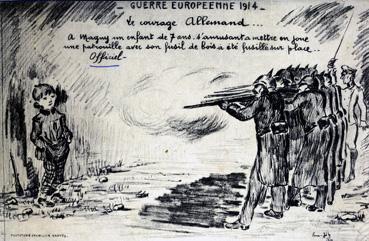 Iconographie - Guerre Européenne 1914 - Le courage allemand