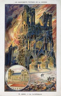 Iconographie - La cathédrale - Les monuments victimes de la guerre
