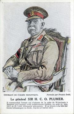 Iconographie - Le Général Sir H. C. O. Plumer - Généraux de l'armée britannique