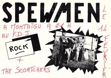 Iconographie - Affiche concert Spewmen et Scotchers