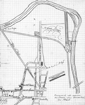 Iconographie - Croquis de mon secteur du quartier du Mail