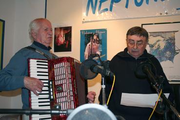 Iconographie - Raymond Gauvrit et Jean Moreau sur Neptune FM