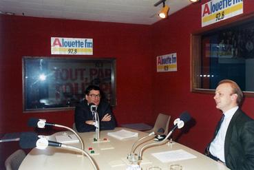 Iconographie - Jacques Auxiette à Alouette FM