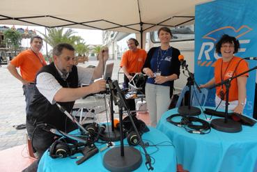 Iconographie - Animateurs de la radio RCF Vendée aux Sables-d'Olonne