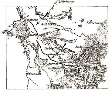 Iconographie - Carte de la bataille d'août 1914