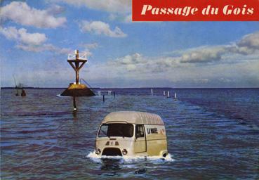 Iconographie - Voiture restée dans le Gois