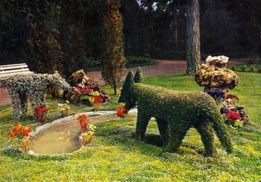 Iconographie - Jardin Dumaine - Le loup et l'agneau